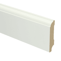 MDF Eigentijdse plint 70x15 wit voorgel. RAL 9010