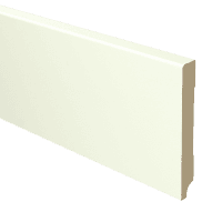 MDF Moderne plint 120x15 wit voorgelakt RAL 9010