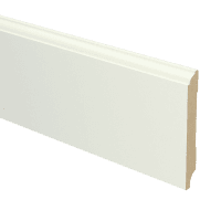 MDF Eigentijdse plint 90x12 wit voorgel. RAL 9010