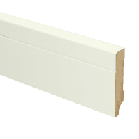 MDF Tijdloze plint 70x12 wit voorgelakt RAL 9010