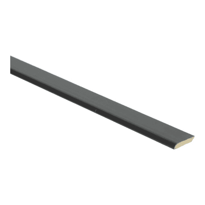 Afwerklijst met plakstrip zwart hoogglans