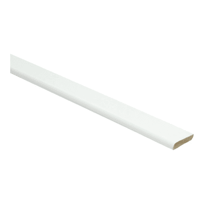 Afwerklijst met plakstrip hoogglans wit