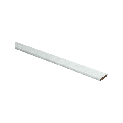 Afwerklijst met plakstrip beton wit