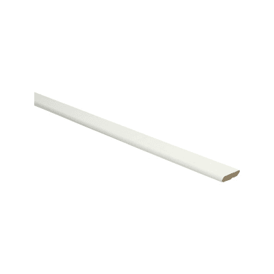 Afwerklijst met plakstrip wit RAL 9001