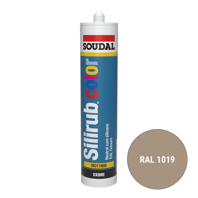 Soudal Siliconenkit RAL 1019 grijsbeige 300 ml