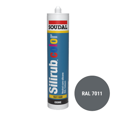 Soudal Siliconenkit RAL 7011 ijzergrijs 300 ml