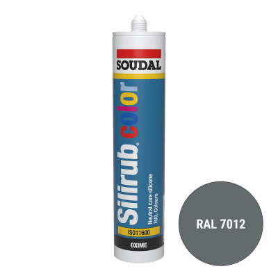 Soudal Siliconenkit RAL 7012 basaltgrijs 300 ml