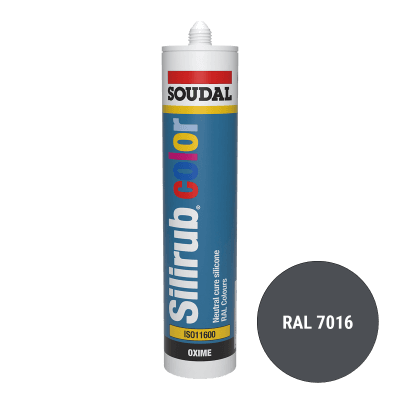 Soudal Siliconenkit RAL 7016 antraciet 300 ml