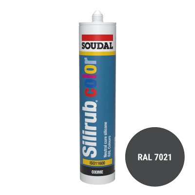 Soudal Siliconenkit RAL 7021 zwartgrijs 300 ml