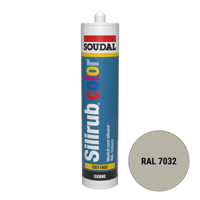 Soudal Siliconenkit RAL 7032 kiezelgrijs 300 ml