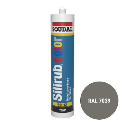 Soudal Siliconenkit RAL 7039 kwartsgrijs 300 ml