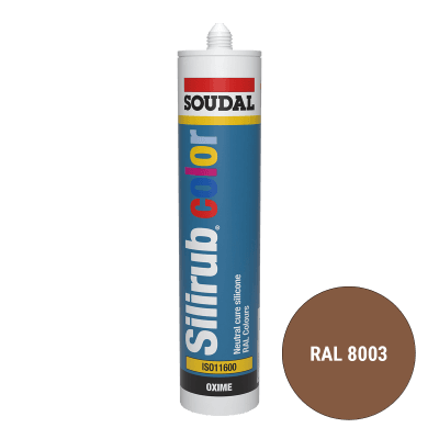 Soudal Siliconenkit RAL 8003 kleibruin 300 ml