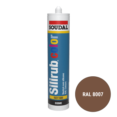 Soudal Siliconenkit RAL 8007 reebruin 300 ml