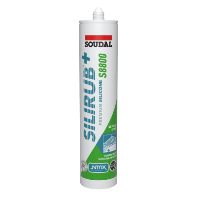 Soudal Siliconenkit S8800 sanitair mat zwart 300ml