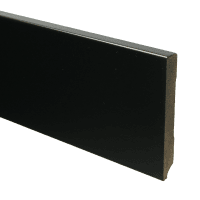 MDF Moderne plint 120x15 voorgelakt RAL 9005