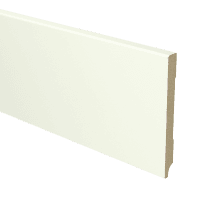 MDF Moderne plint 120x12 wit voorgelakt RAL 9010