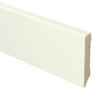 MDF Moderne plint 70x12 wit voorgelakt RAL 9010