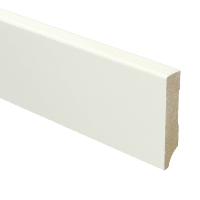 MDF Moderne plint 70x15 wit voorgelakt RAL 9010