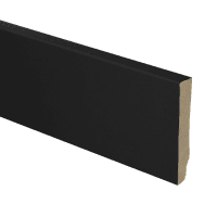 MDF plint recht 70x12 zwart gefolied