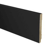 MDF plint recht 120x15 zwart gefolied